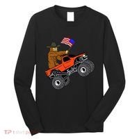 Bigfoot Usa Flag Monster Truck Long Sleeve Shirt thumb 0