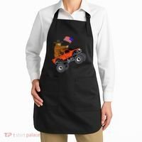 Bigfoot Usa Flag Monster Truck Apron thumb 2