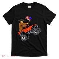 Bigfoot Usa Flag Monster Truck T-Shirt thumb 0
