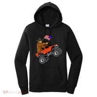 Bigfoot Usa Flag Monster Truck Women's Hoodie thumb 0