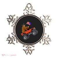 Bigfoot Usa Flag Monster Truck Ornament thumb 0