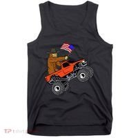 Bigfoot Usa Flag Monster Truck Tank Top thumb 0