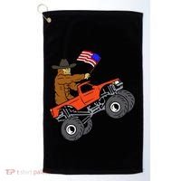 Bigfoot Usa Flag Monster Truck Golf Towel thumb 0