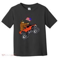 Bigfoot Usa Flag Monster Truck Toddler T-Shirt thumb 0