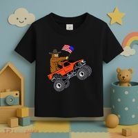 Bigfoot Usa Flag Monster Truck Toddler T-Shirt thumb 3