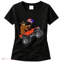 Bigfoot Usa Flag Monster Truck Women's T-Shirt thumb 0