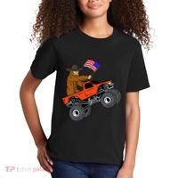 Bigfoot Usa Flag Monster Truck Kids T-Shirt thumb 2