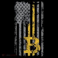 Bitcoin USA Flag Distressed Digital Currency Lover Backpack thumb 2