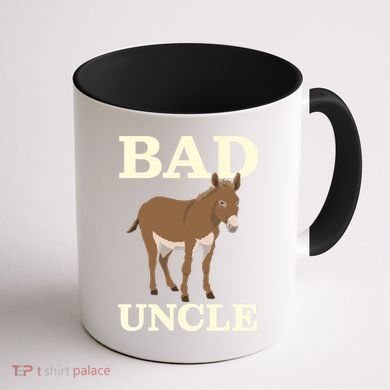 Bad Uncle Funny Uncle Donkey Uncles Gift Coffee Mug back