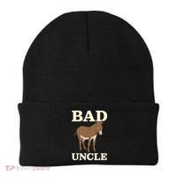 Bad Uncle Funny Uncle Donkey Uncles Gift Beanie thumb 0