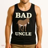 Bad Uncle Funny Uncle Donkey Uncles Gift Tank Top thumb 3