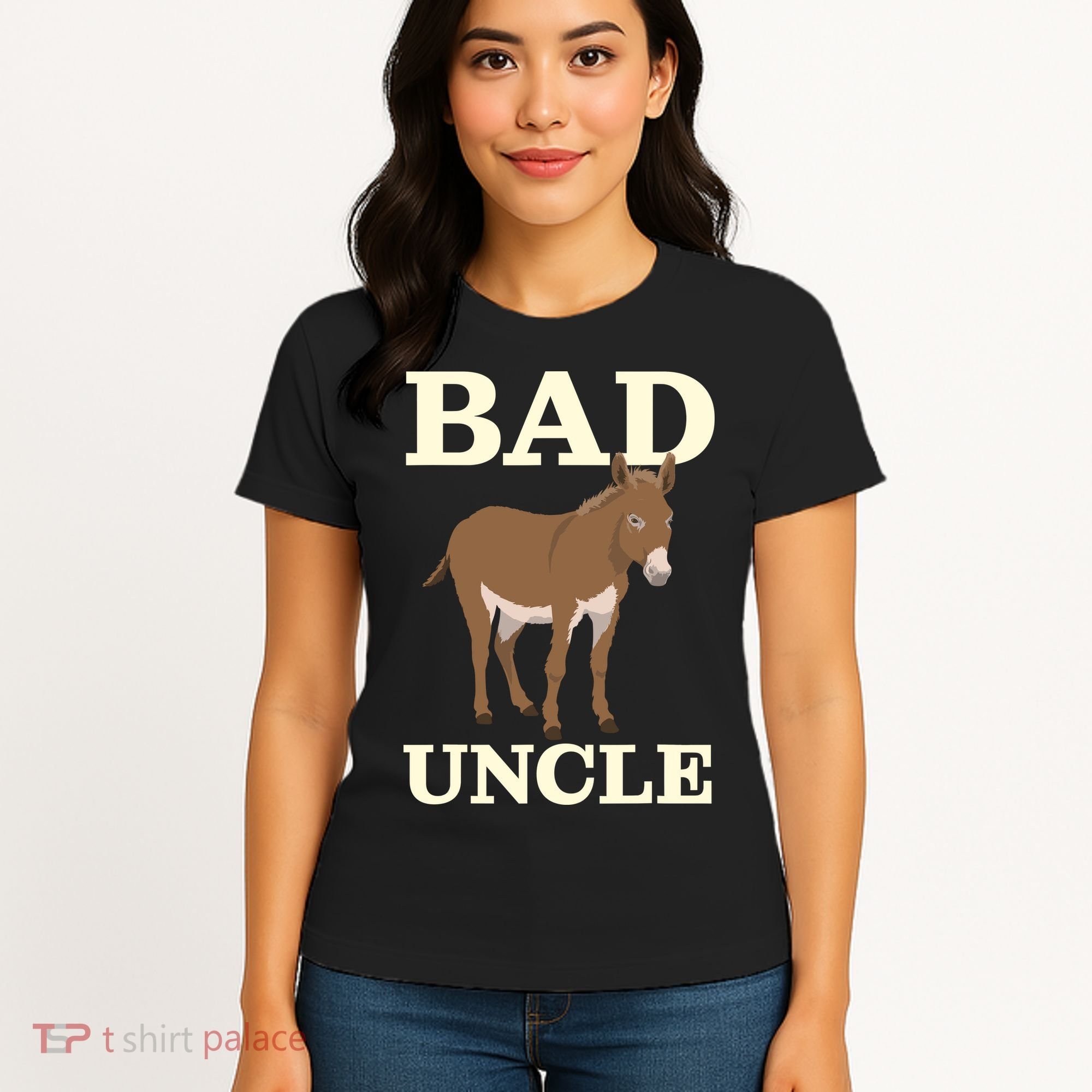 Bad Uncle Funny Uncle Donkey Uncles Gift Women's T-Shirt