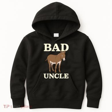 Bad Uncle Funny Uncle Donkey Uncles Gift Kids Hoodie