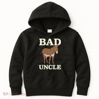 Bad Uncle Funny Uncle Donkey Uncles Gift Kids Hoodie thumb 0
