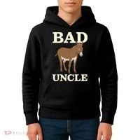 Bad Uncle Funny Uncle Donkey Uncles Gift Kids Hoodie thumb 4