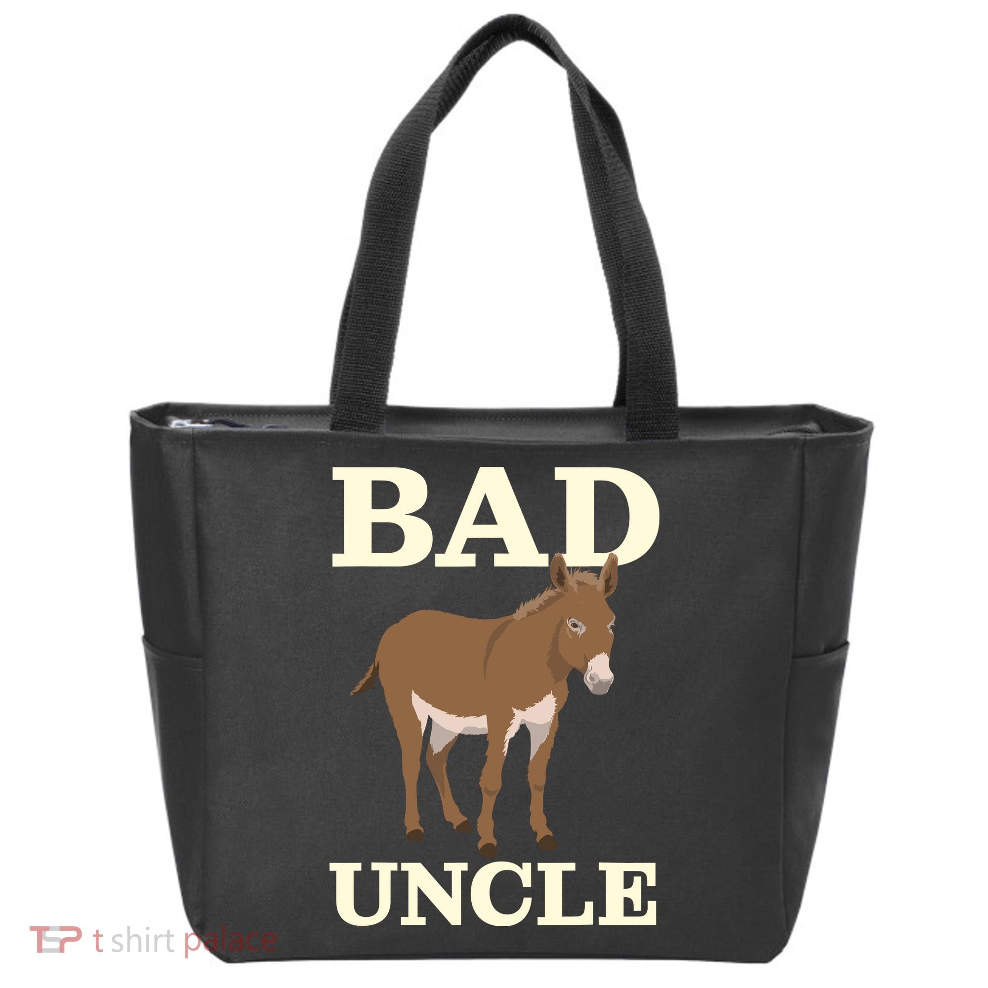 Bad Uncle Funny Uncle Donkey Uncles Gift Tote Bag
