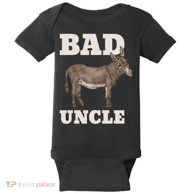 BADASS Uncle Funny Pun Cool Baby Bodysuit