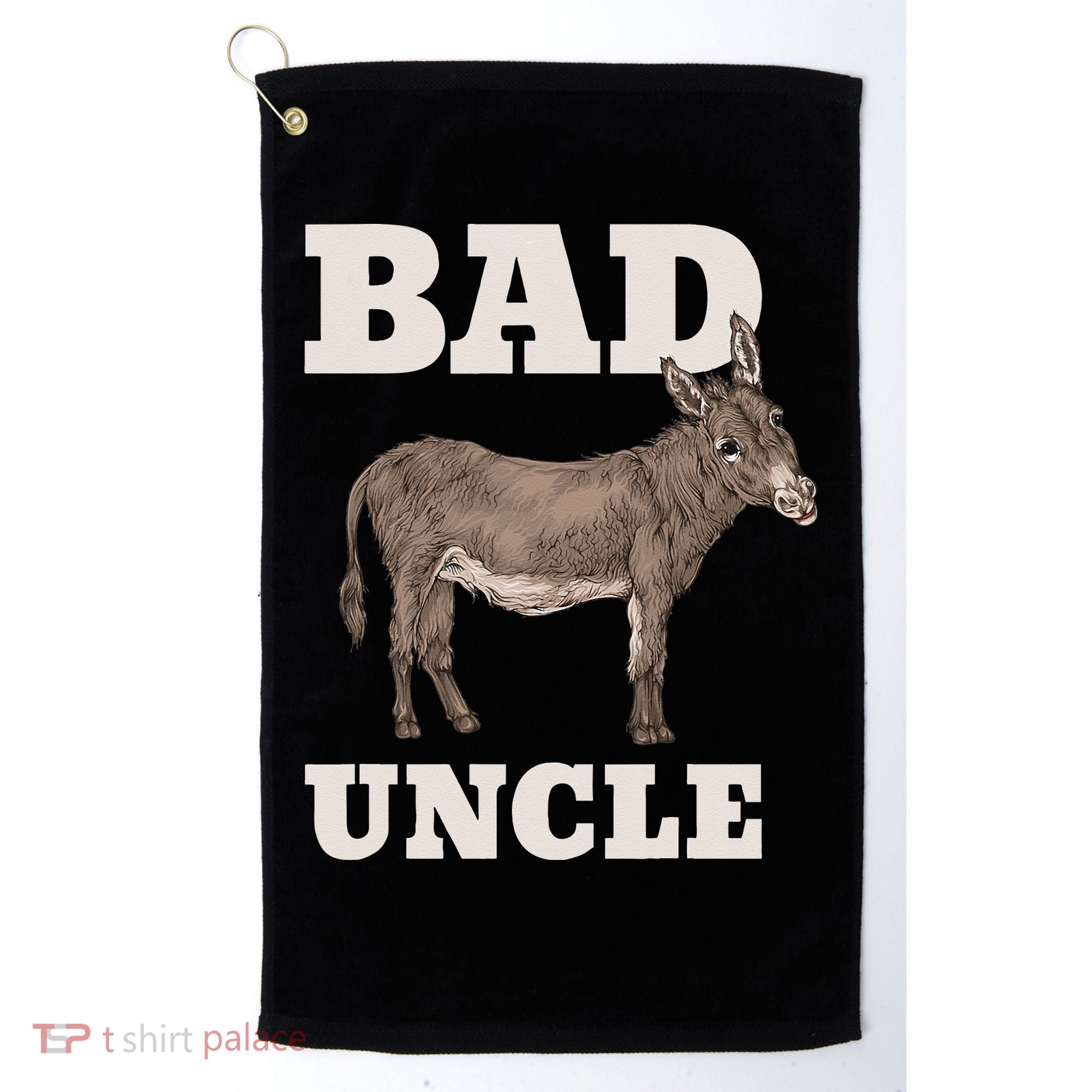 BADASS Uncle Funny Pun Cool Golf Towel