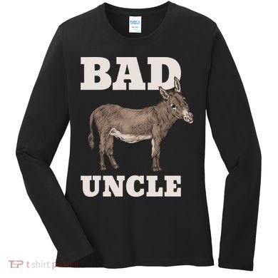 BADASS Uncle Funny Pun Cool Women's Long Sleeve Shirt