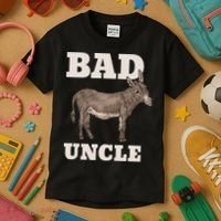 BADASS Uncle Funny Pun Cool Kids T-Shirt thumb 3