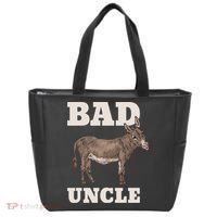 BADASS Uncle Funny Pun Cool Tote Bag thumb 0