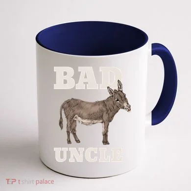 BADASS Uncle Funny Pun Cool Coffee Mug back