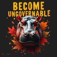 Become Ungovernable Funny Baby Hippo Moo Deng Funny Groovy Women's Sweatshirt thumb 2