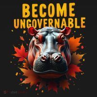 Become Ungovernable Funny Baby Hippo Moo Deng Funny Groovy Backpack thumb 2