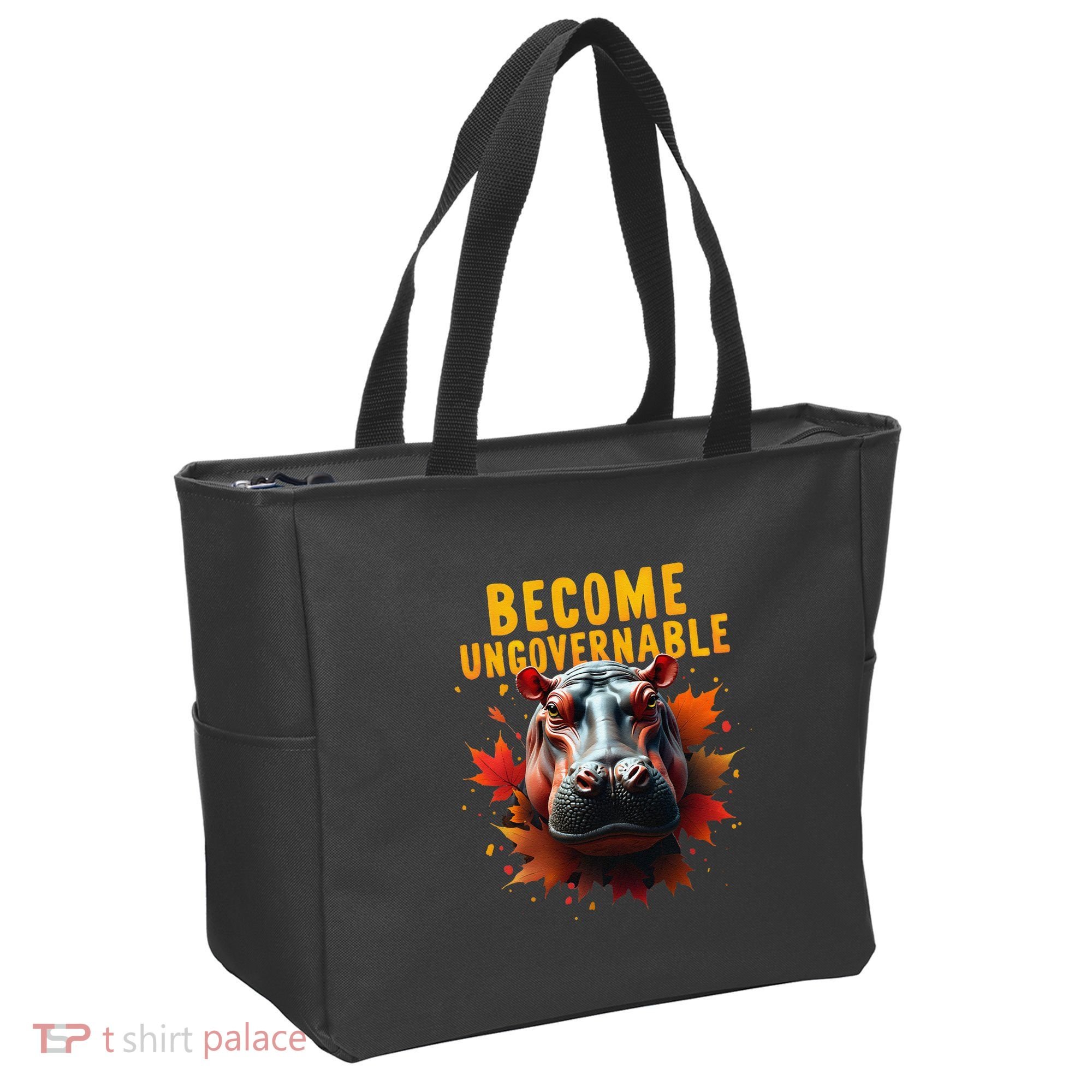 Become Ungovernable Funny Baby Hippo Moo Deng Funny Groovy Tote Bag