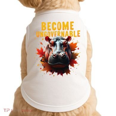 Become Ungovernable Funny Baby Hippo Moo Deng Funny Groovy Doggie Tank