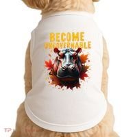Become Ungovernable Funny Baby Hippo Moo Deng Funny Groovy Doggie Tank thumb 0