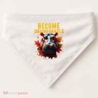 Become Ungovernable Funny Baby Hippo Moo Deng Funny Groovy USA-Made Doggie Bandana thumb 0