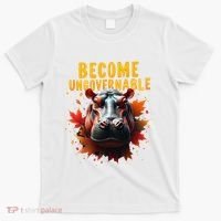 Become Ungovernable Funny Baby Hippo Moo Deng Funny Groovy T-Shirt thumb 0