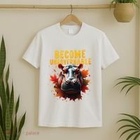 Become Ungovernable Funny Baby Hippo Moo Deng Funny Groovy T-Shirt thumb 2