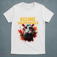 Become Ungovernable Funny Baby Hippo Moo Deng Funny Groovy T-Shirt thumb 5