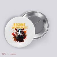Become Ungovernable Funny Baby Hippo Moo Deng Funny Groovy Button thumb 0