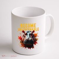 Become Ungovernable Funny Baby Hippo Moo Deng Funny Groovy Coffee Mug thumb 1