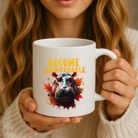 Become Ungovernable Funny Baby Hippo Moo Deng Funny Groovy Coffee Mug thumb 3