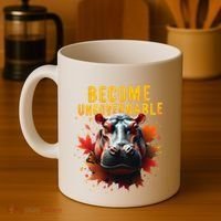 Become Ungovernable Funny Baby Hippo Moo Deng Funny Groovy Coffee Mug thumb 4