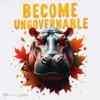 Become Ungovernable Funny Baby Hippo Moo Deng Funny Groovy Women's Hoodie thumb 2