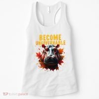 Become Ungovernable Funny Baby Hippo Moo Deng Funny Groovy Women's Tank Top thumb 0