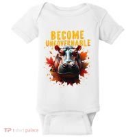 Become Ungovernable Funny Baby Hippo Moo Deng Funny Groovy Baby Bodysuit thumb 0