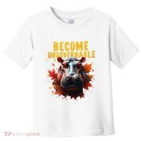 Become Ungovernable Funny Baby Hippo Moo Deng Funny Groovy Toddler T-Shirt thumb 0
