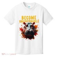 Become Ungovernable Funny Baby Hippo Moo Deng Funny Groovy Kids T-Shirt thumb 0