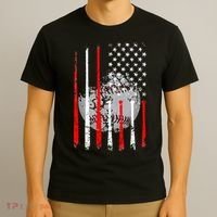 Baseball USA Flag American Flag Vintage T-Shirt thumb 3