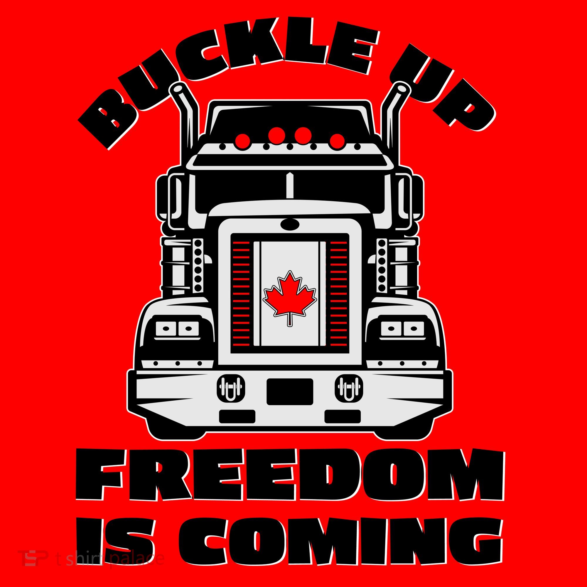 Buckle Up Freedom Is Coming Candian Truckers Santa Hat
