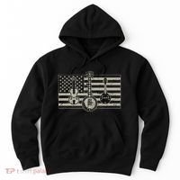 Bluegrass Usa Flag Guitar Banjo Mandolin Hoodie thumb 0