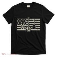 Bluegrass Usa Flag Guitar Banjo Mandolin T-Shirt thumb 0