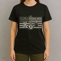 Bluegrass Usa Flag Guitar Banjo Mandolin T-Shirt thumb 4
