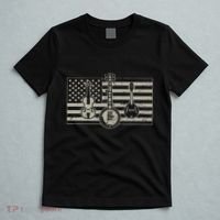 Bluegrass Usa Flag Guitar Banjo Mandolin T-Shirt thumb 5
